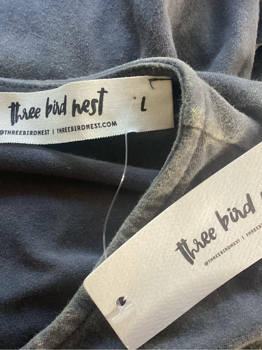 Three Bird Nest NEW Turning Point Washed Cargo Jumpsuit Ash Grey NWT L - Picture 10 of 11